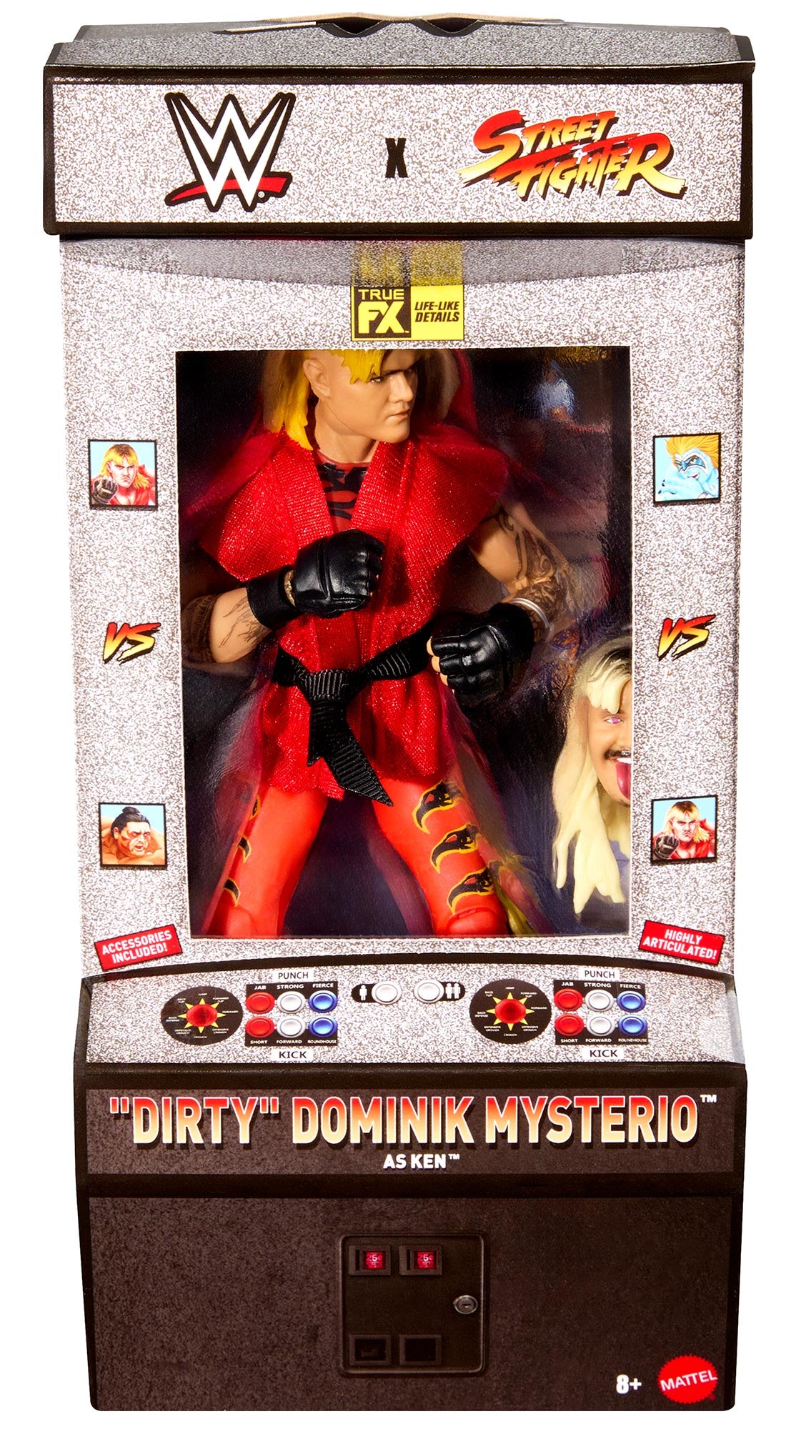 Dominik Mysterio as Ken WWE Elite Collection x Street Fighter Series #3