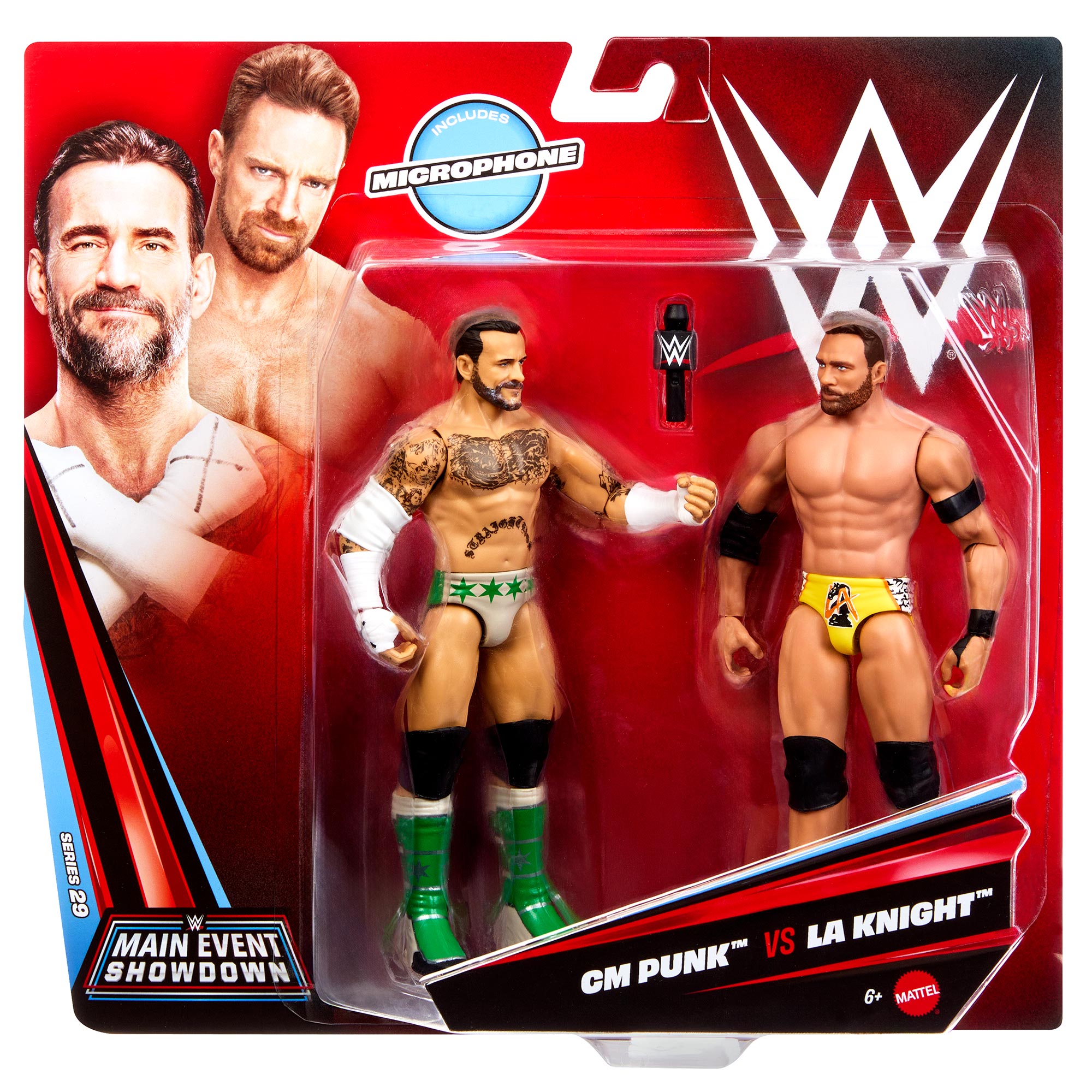 CM Punk vs LA Knight WWE Main Event Showdown Series #29 (2-Pack)