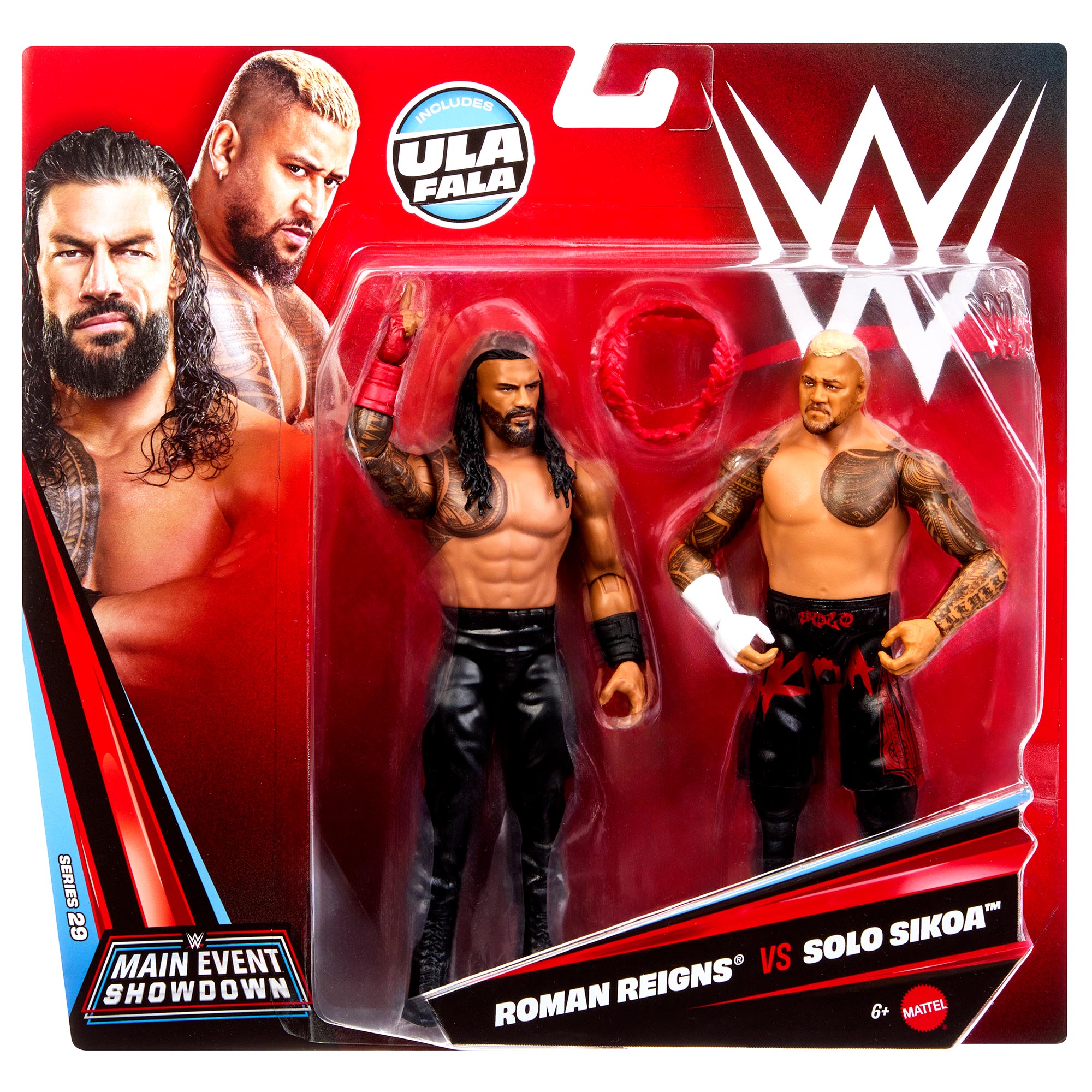 Roman Reigns vs Solo Sikoa WWE Main Event Showdown Series #29 (2-Pack)
