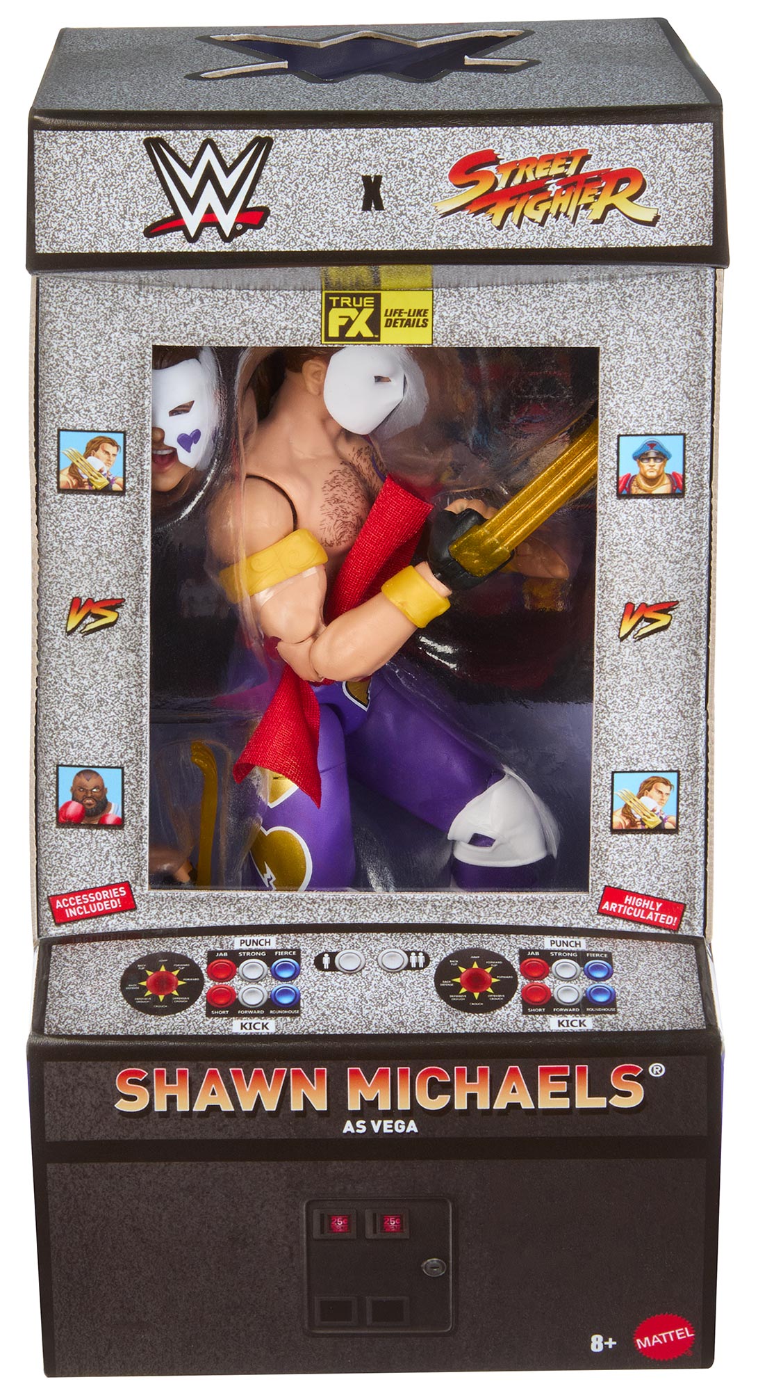 Shawn Michaels as Vega WWE Elite Collection x Street Fighter Series #4
