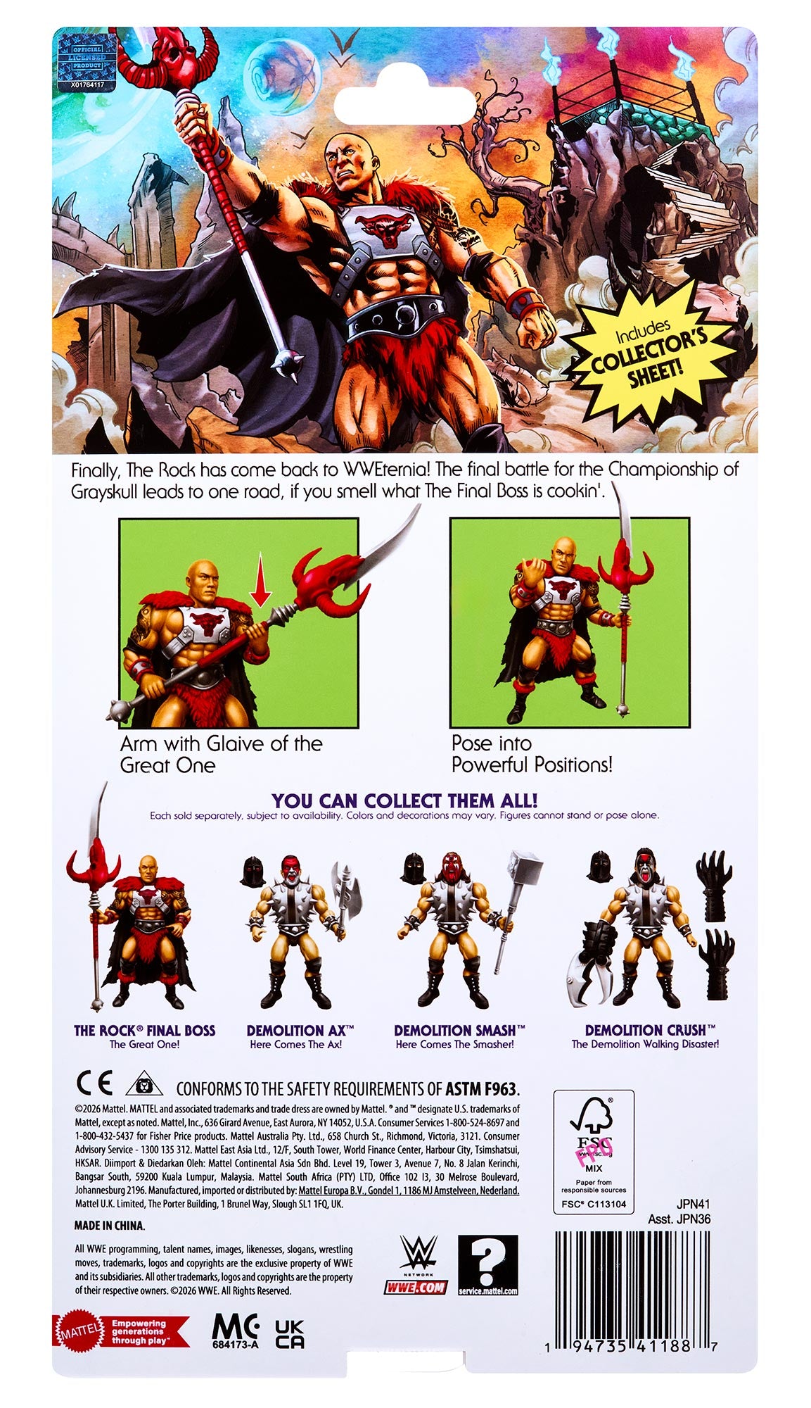 The Rock Final Boss Masters of the WWE Universe Series #10