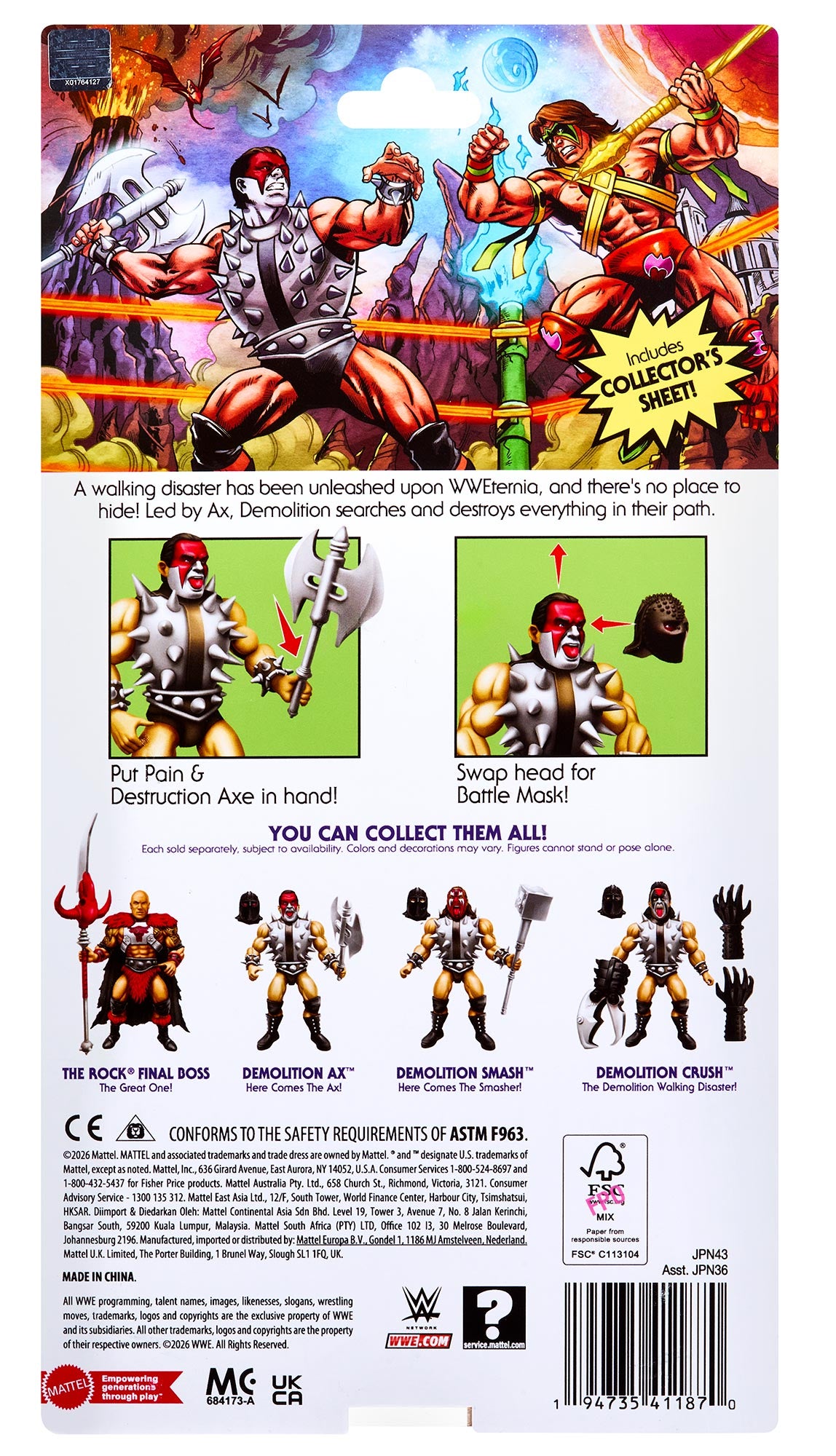 Demolition Ax Masters of the WWE Universe Series #10