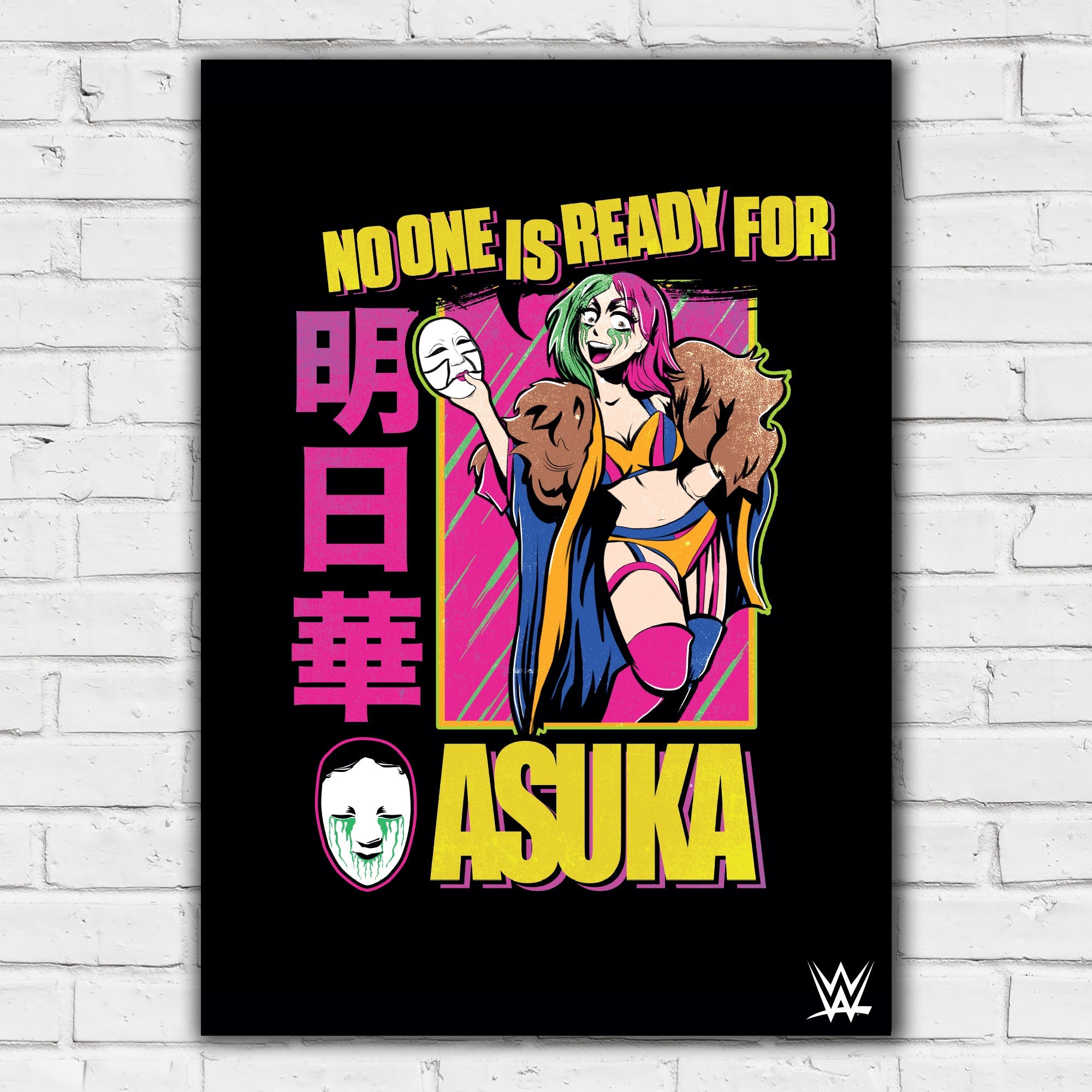 Asuka No One is Ready Graphic WWE Print Poster