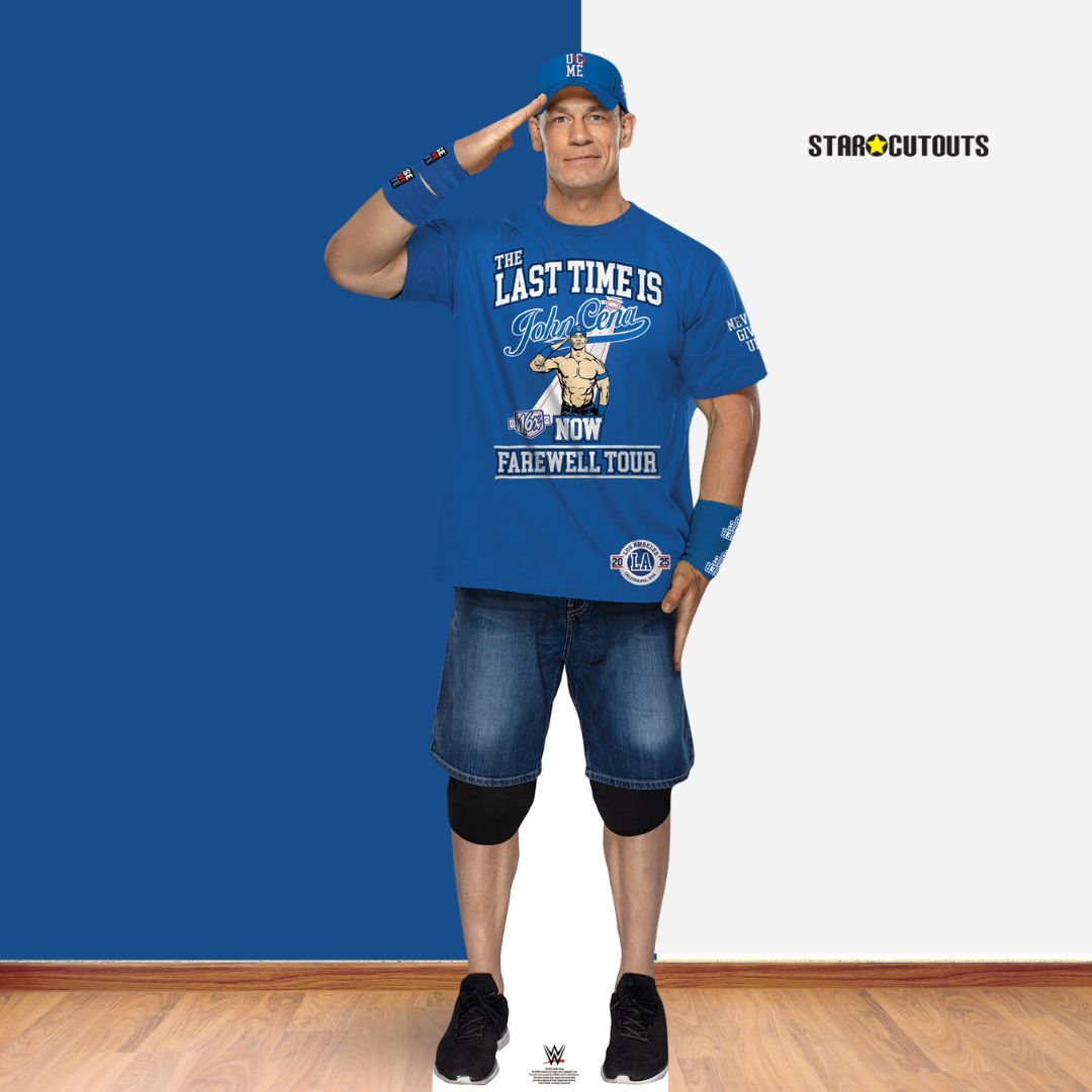 John Cena WWE Cardboard Cut Out (Blue T-Shirt)