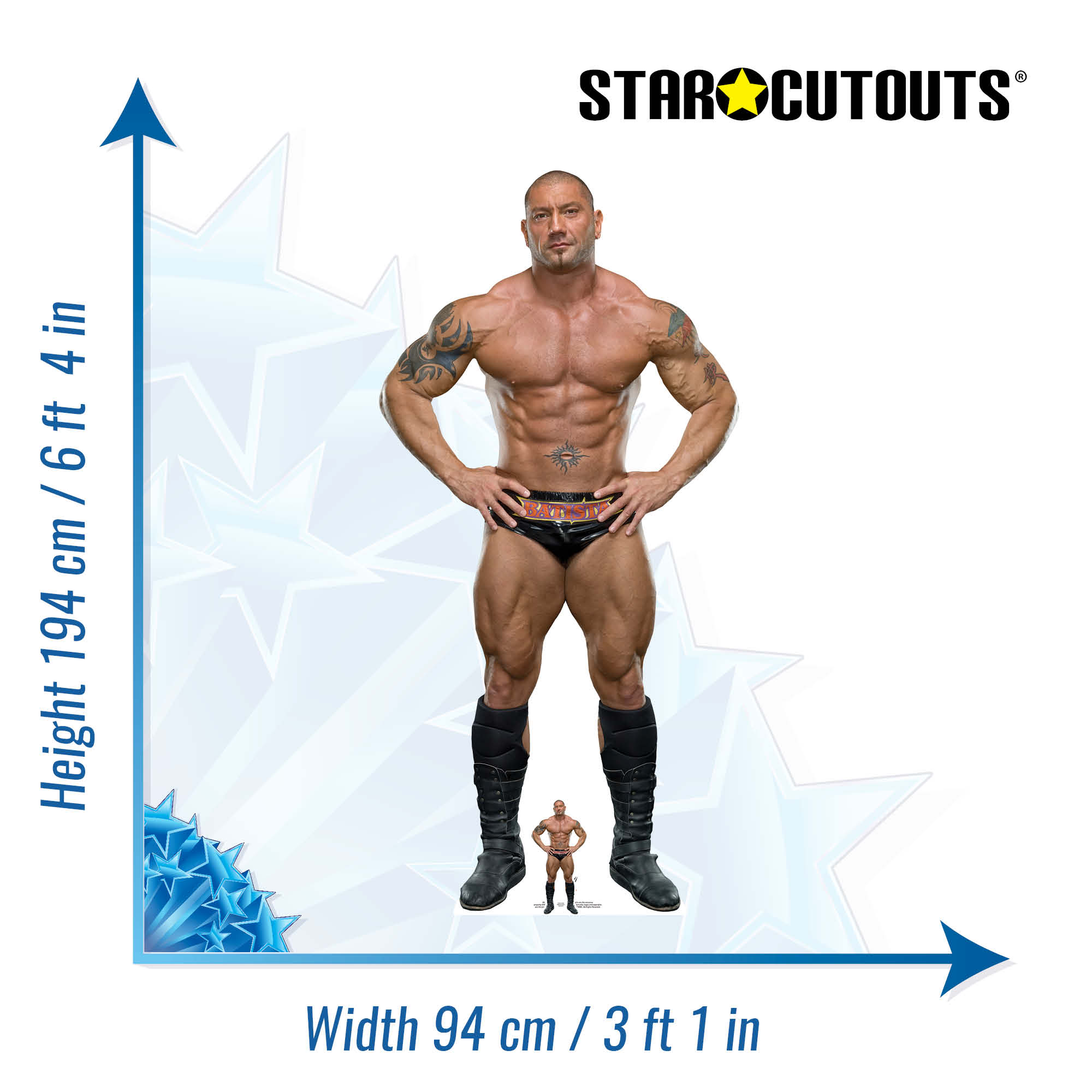 Batista WWE Cardboard Cut Out