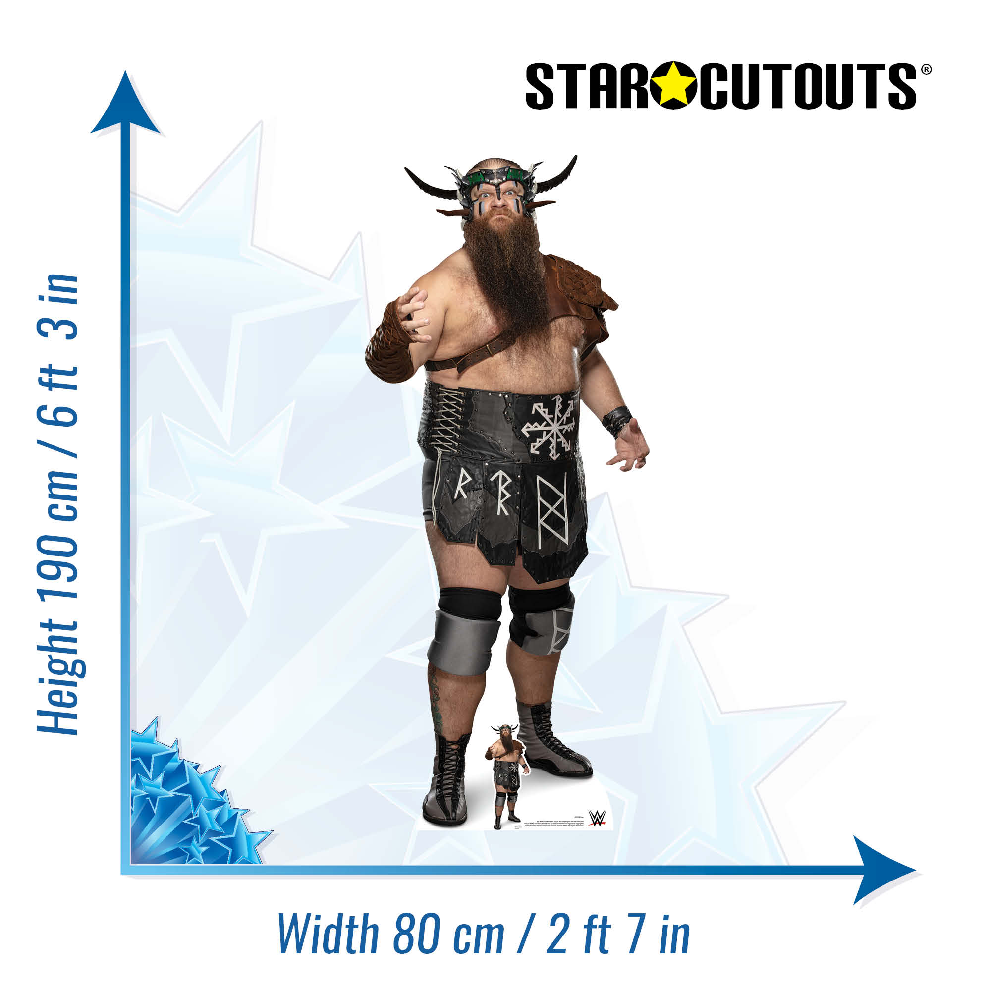 Ivar WWE Cardboard Cut Out