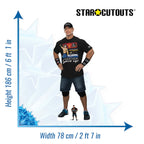 John Cena WWE Cardboard Cut Out (Black T-Shirt)