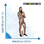 Seth Rollins WWE Cardboard Cut Out (Gold Suit)