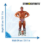 British Bulldog WWE Cardboard Cut Ou