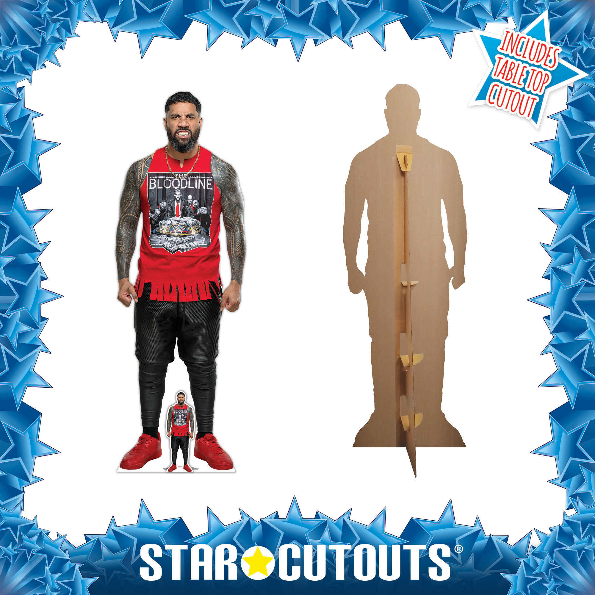 Jey Uso WWE Cardboard Cut Out