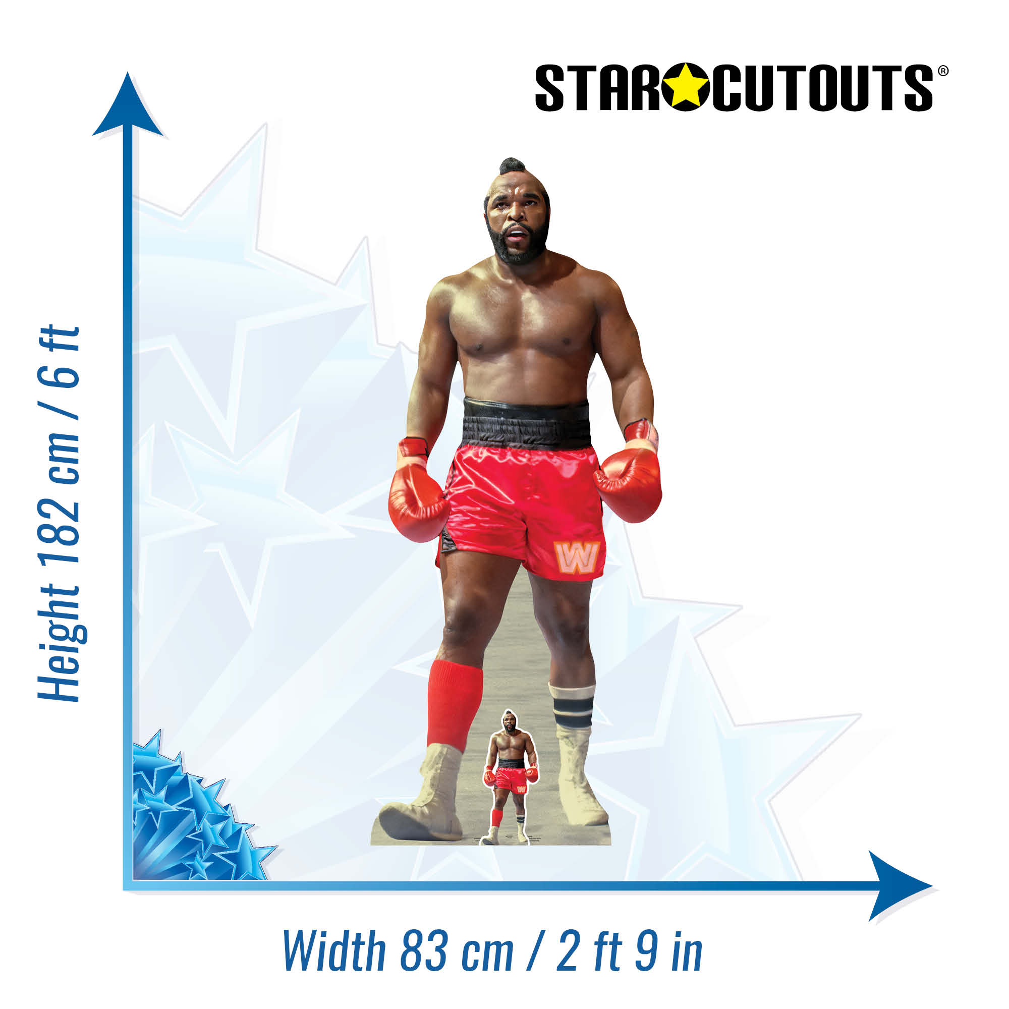 Mr T WWE Cardboard Cut Out