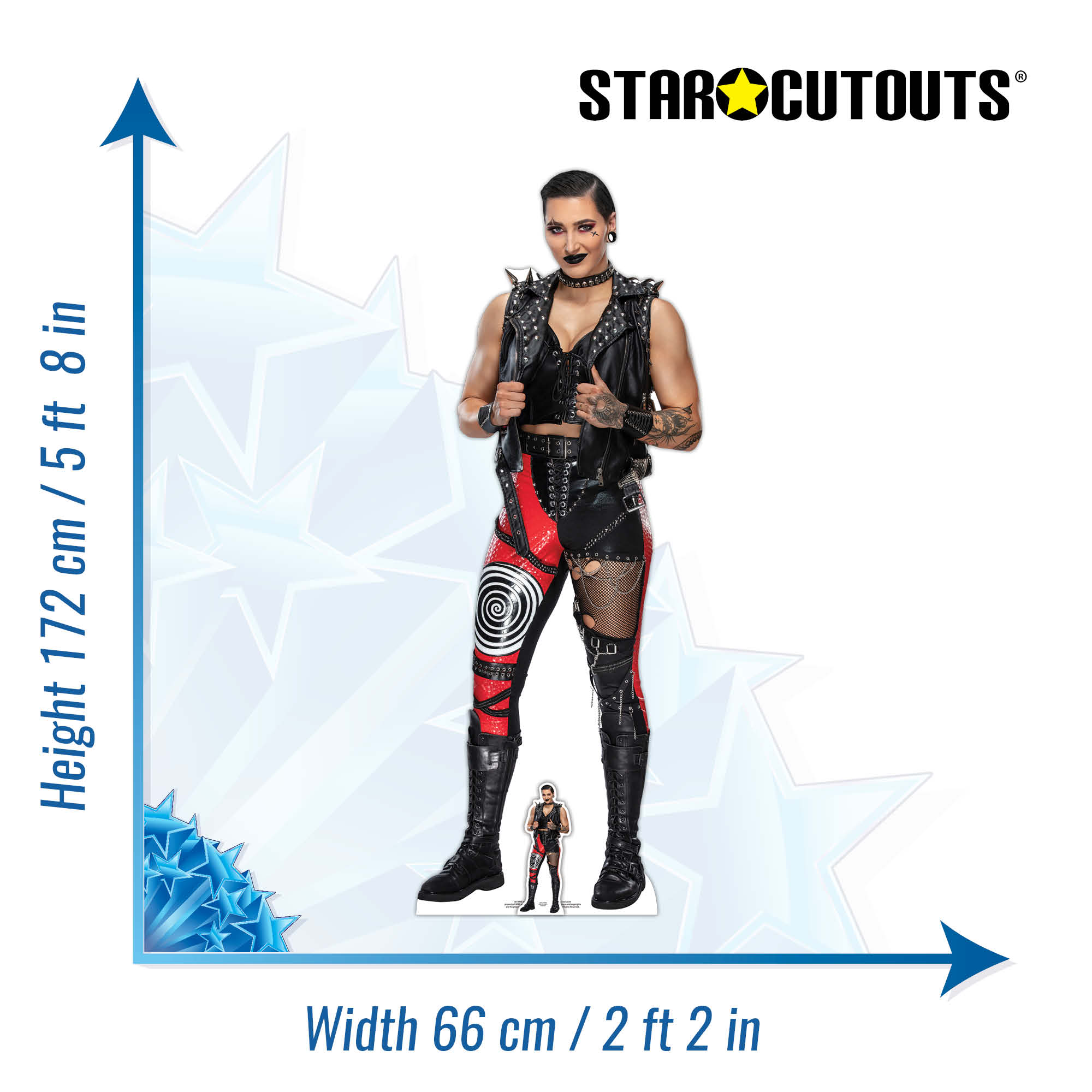 Rhea Ripley WWE Cardboard Cut Out #1