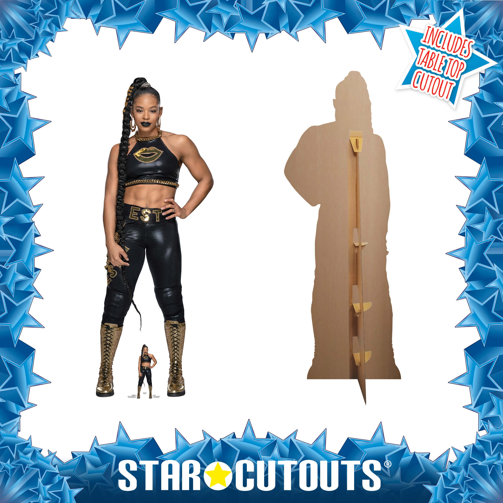 Bianca Belair WWE Cardboard Cut Out 2