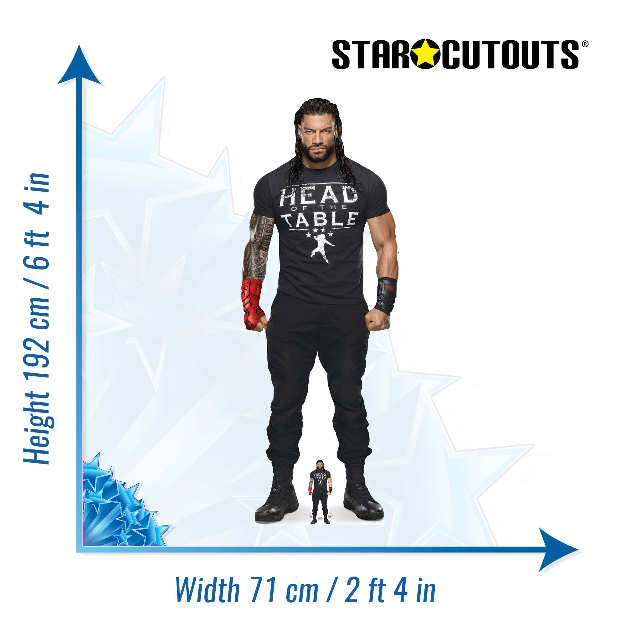 Roman Reigns WWE Cardboard Cut Out