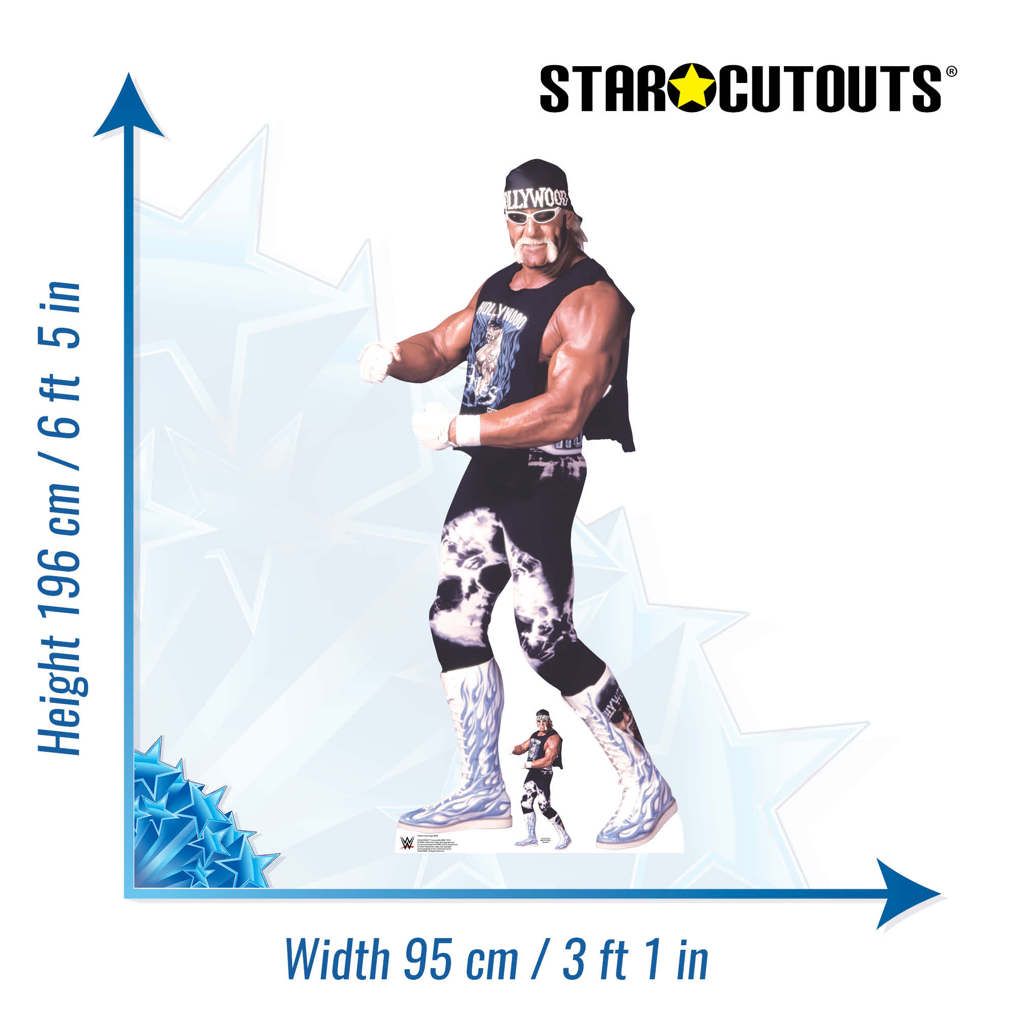 Hollywood Hulk Hogan WWE Cardboard Cut Out