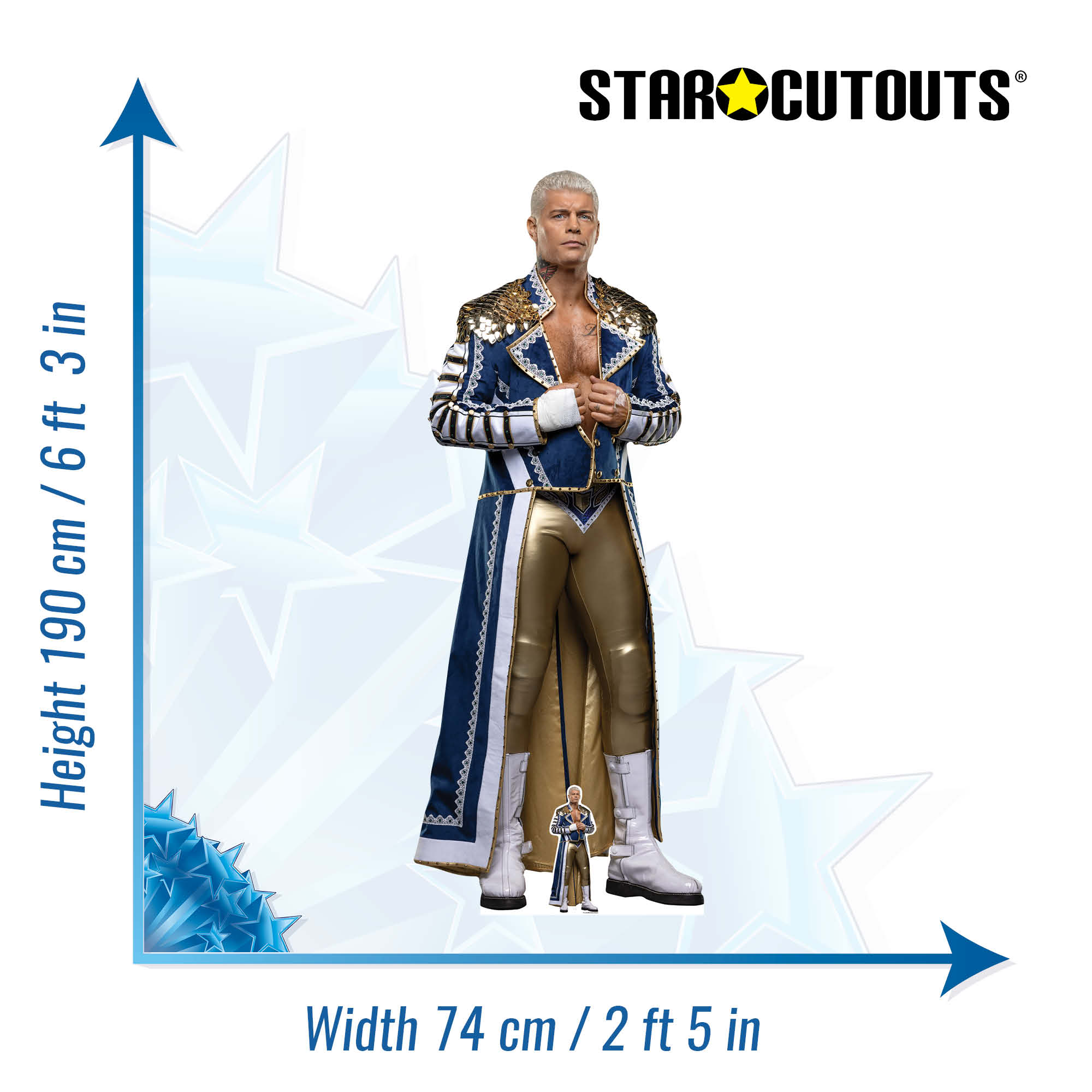 "The American Nightmare" Cody Rhodes WWE Cardboard Cut Out #2