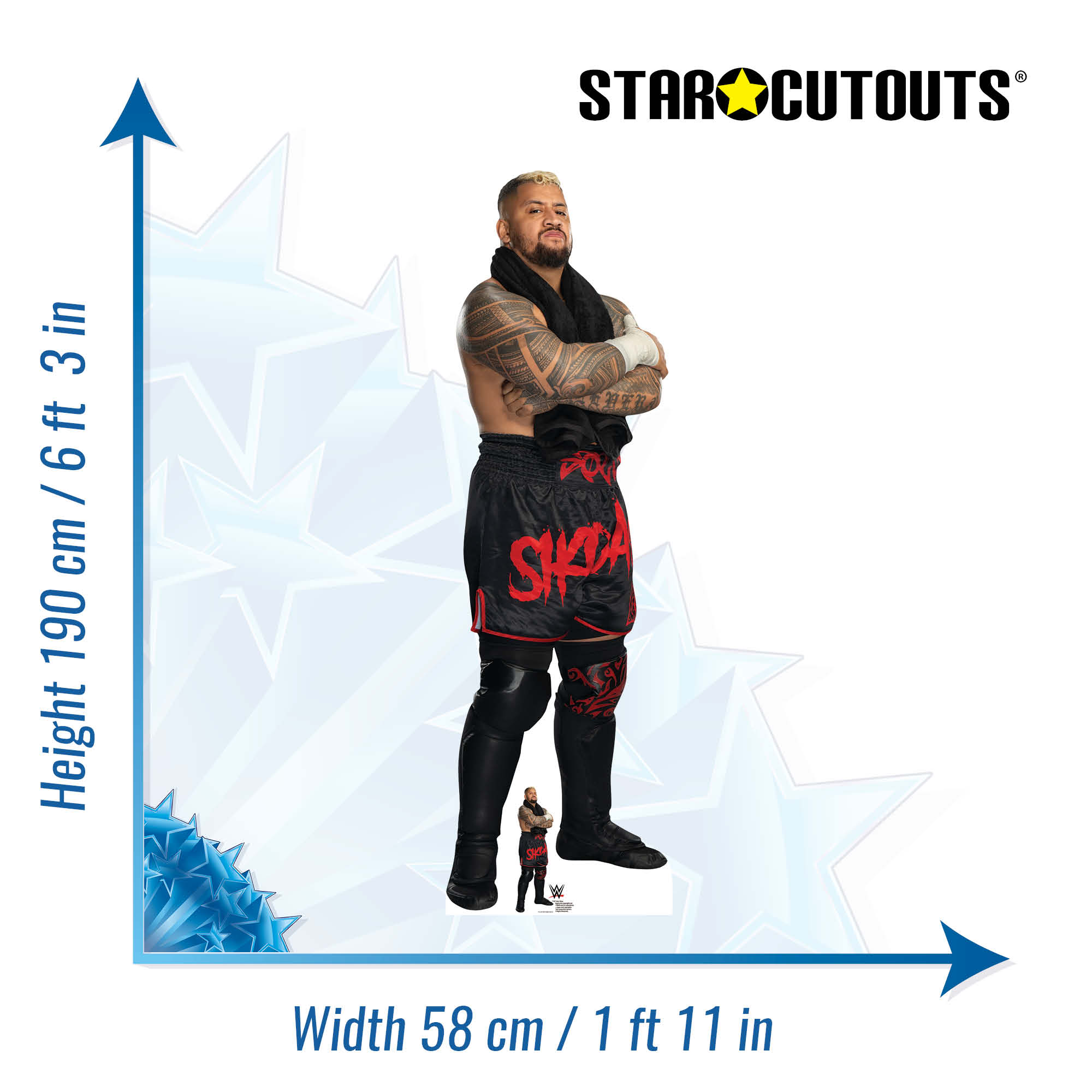 Solo Sikoa WWE  Cardboard Cut Out