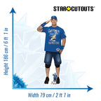 John Cena WWE Cardboard Cut Out (Blue T-Shirt)