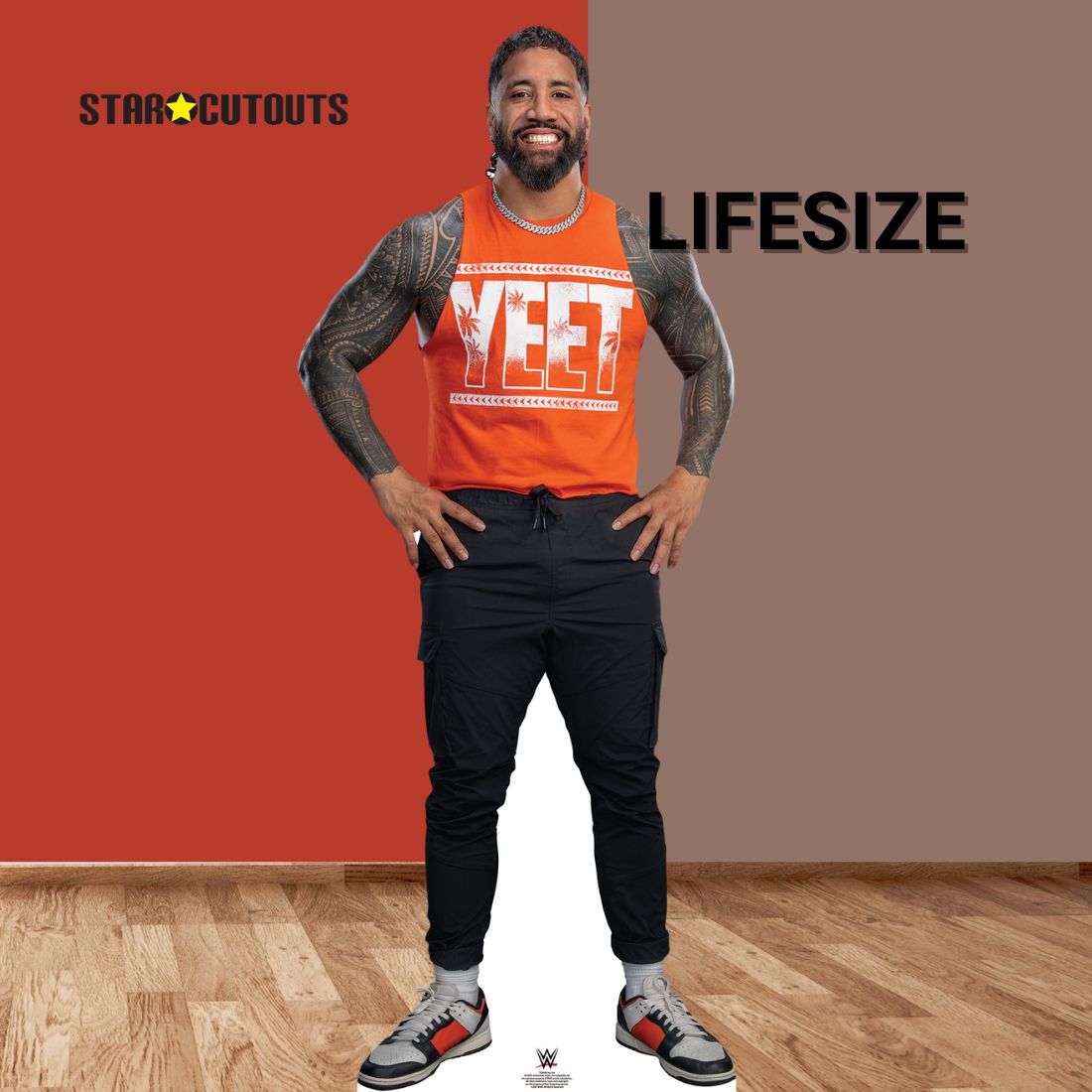 Jey Uso WWE Cardboard Cut Out (Yeet T-Shirt)