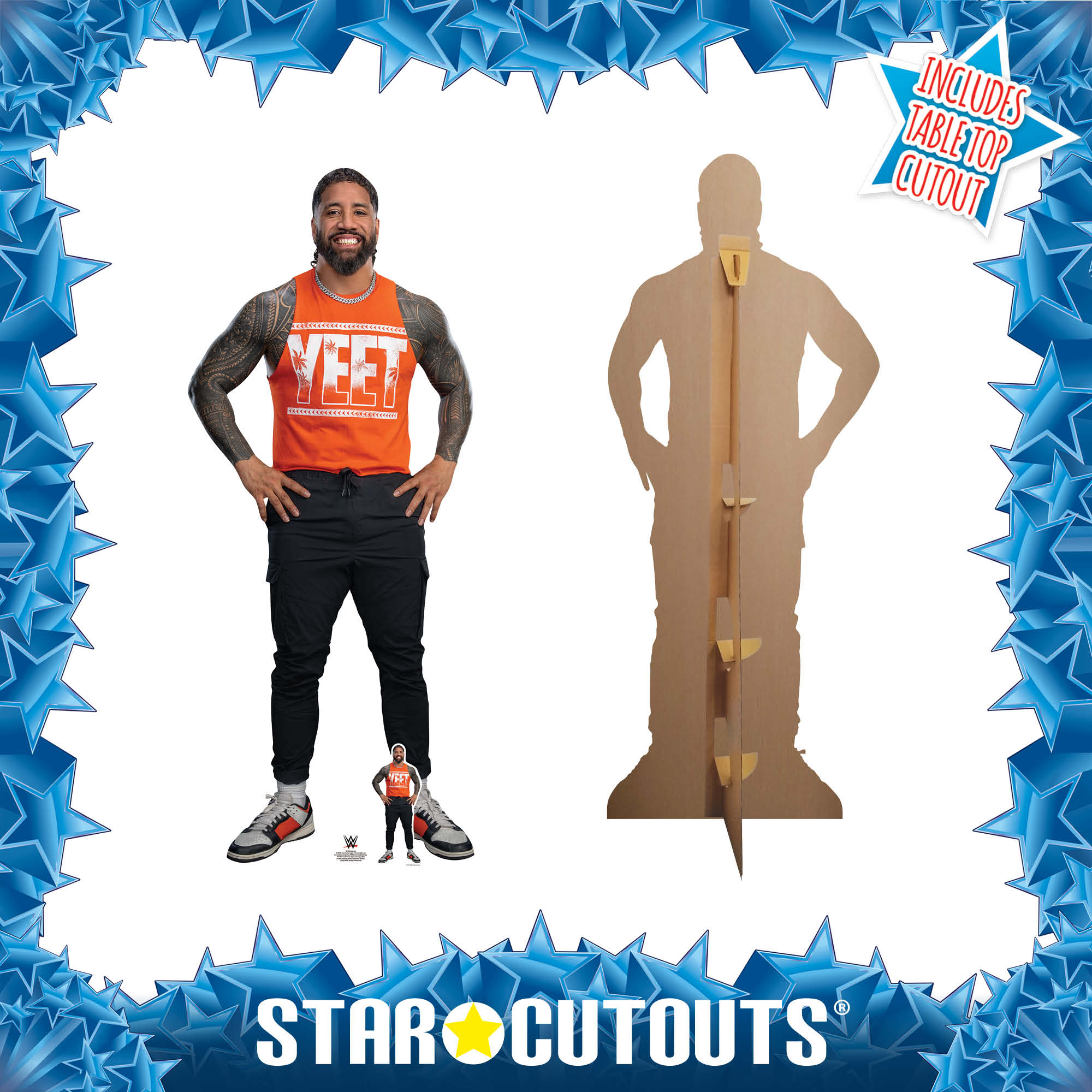 Jey Uso WWE Cardboard Cut Out (Yeet T-Shirt)