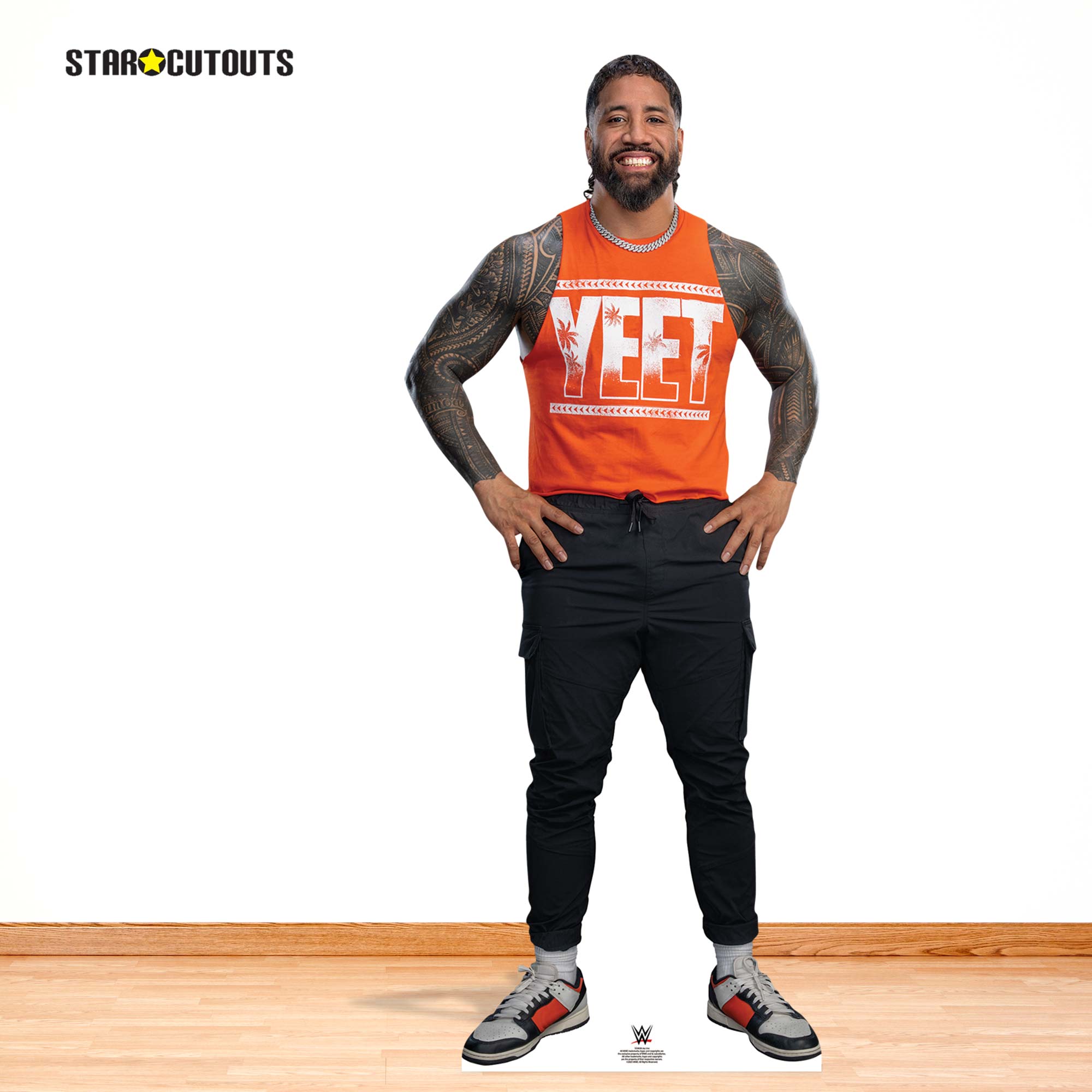 Jey Uso WWE Cardboard Cut Out (Yeet T-Shirt)