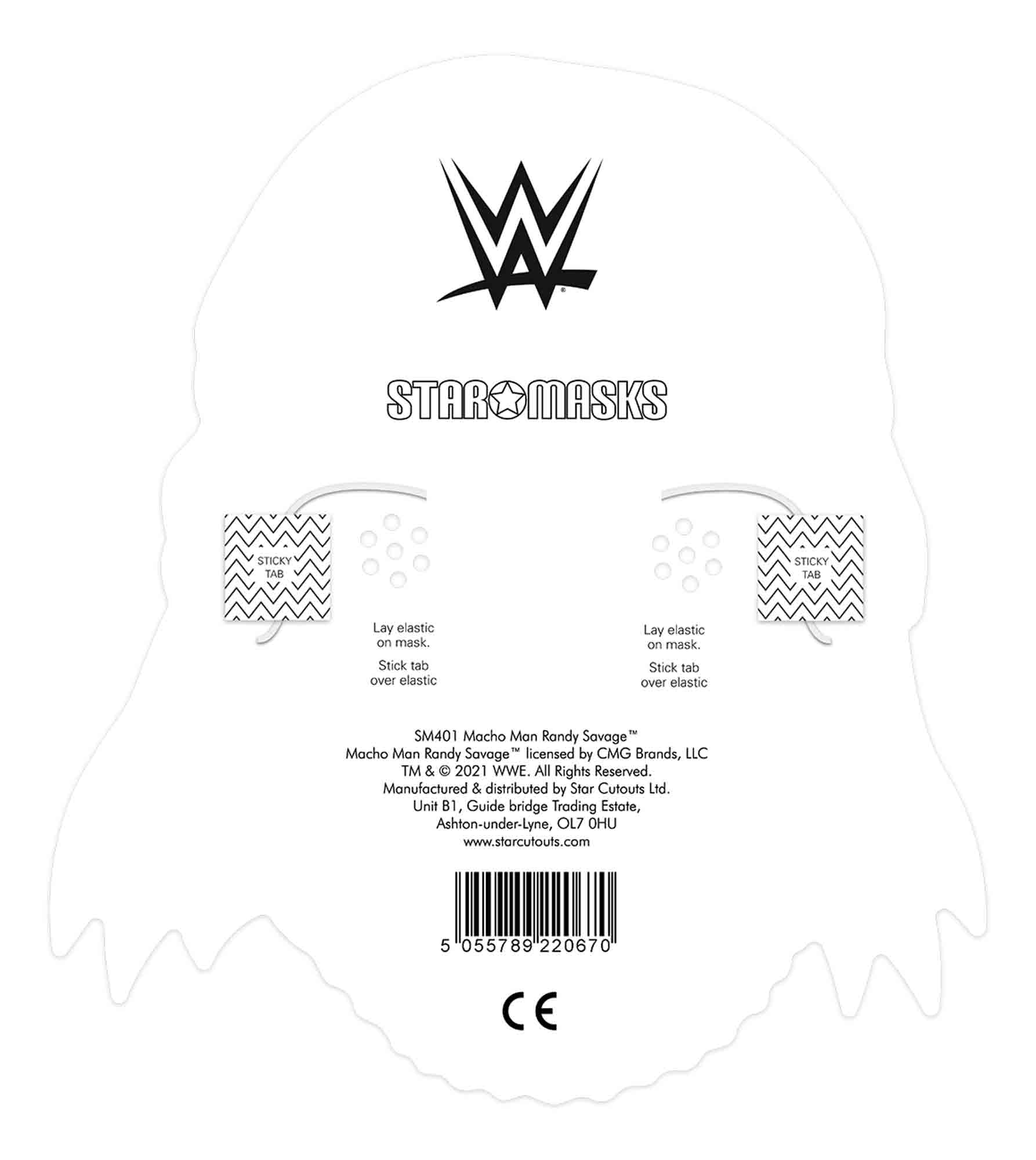 "Macho Man" Randy Savage WWE Face Mask