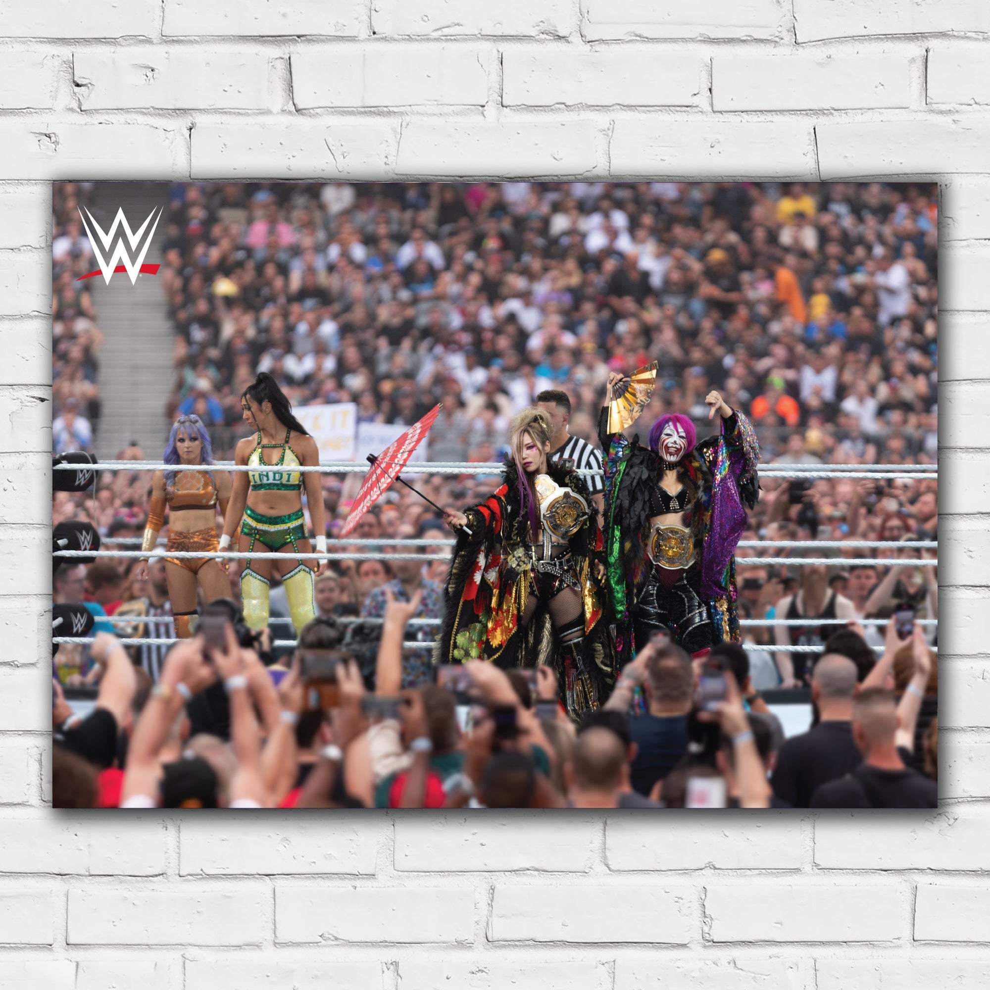 The Kabuki Warriors WWE Women's Tag Team Win Print Poster