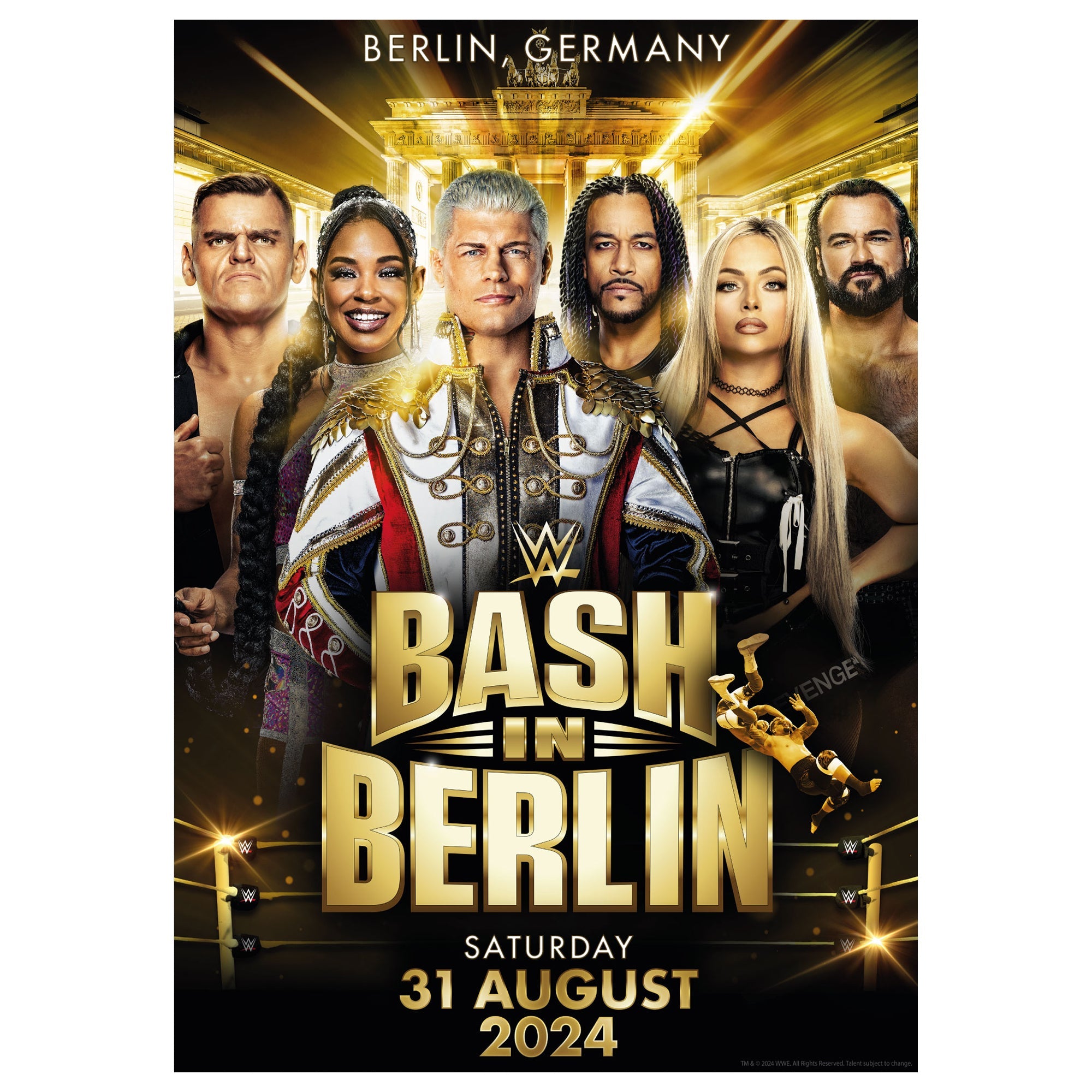 WWE Bash in Berlin Group Print Poster