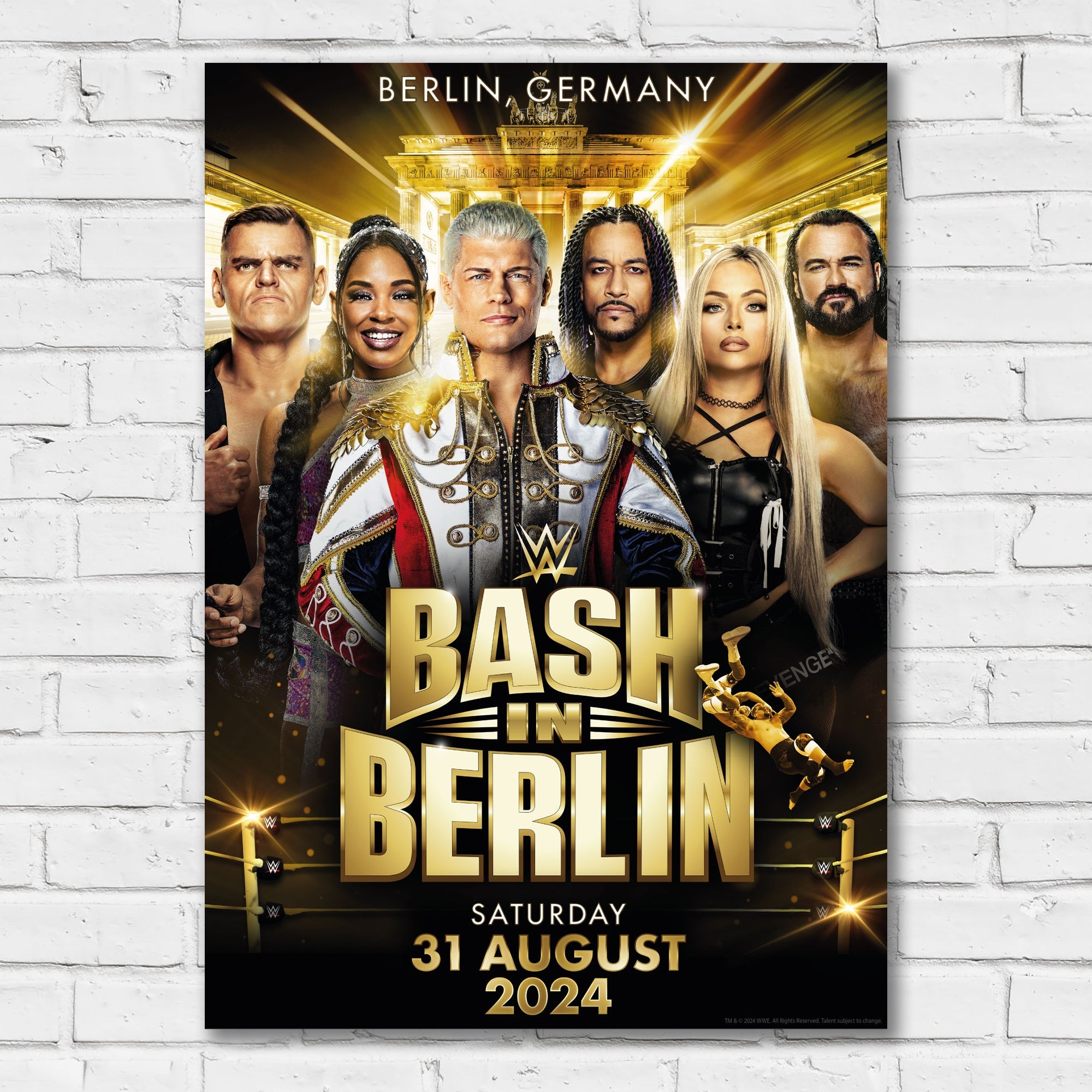 WWE Bash in Berlin Group Print Poster