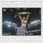 Bayley WrestleMania Win WWE Print Poster