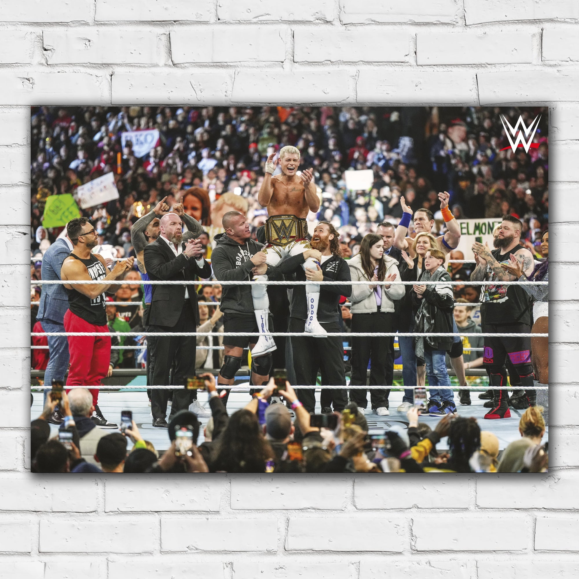 Cody Rhodes Championship Win WrestleMania WWE Print Poster