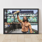 Drew McIntyre WrestleMania Win WWE Print Poster
