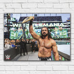 Drew McIntyre WrestleMania Win WWE Print Poster