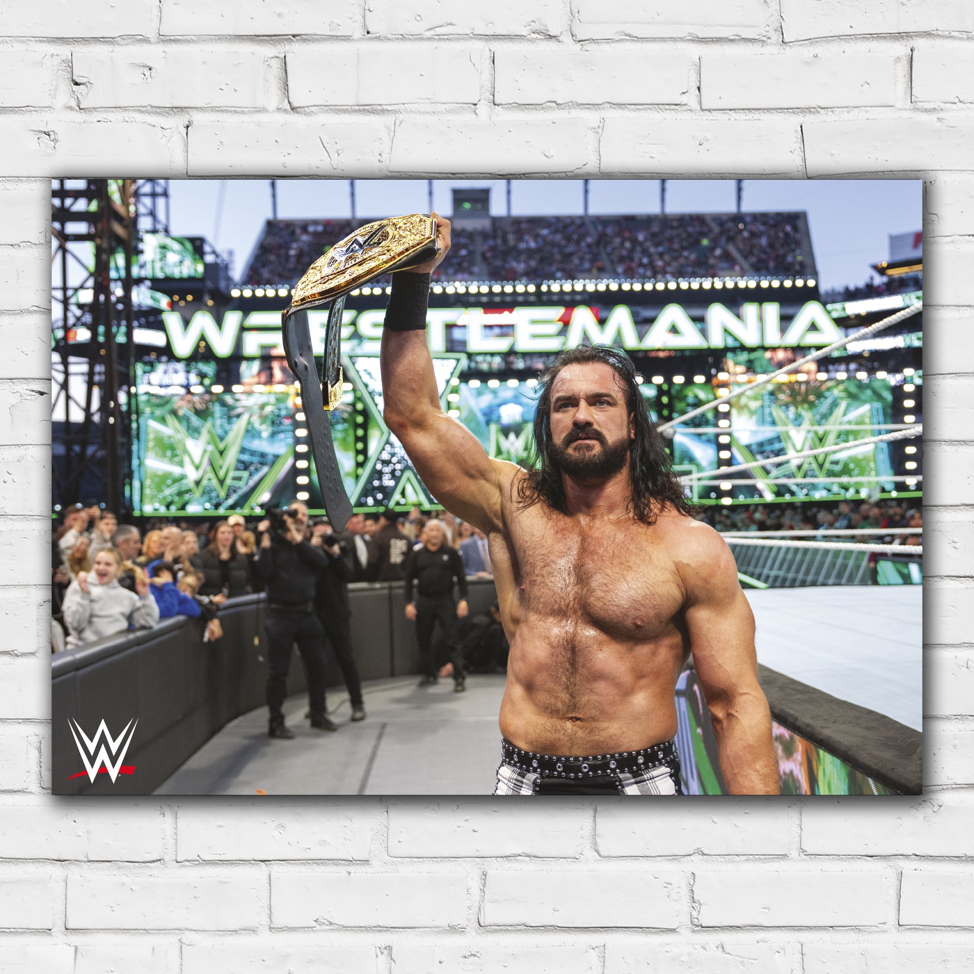 Drew McIntyre WrestleMania Win WWE Print Poster