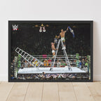 Grayson Waller & Austin Theory Ladder Match WWE Print  Poster