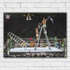 Grayson Waller & Austin Theory Ladder Match WWE Print  Poster