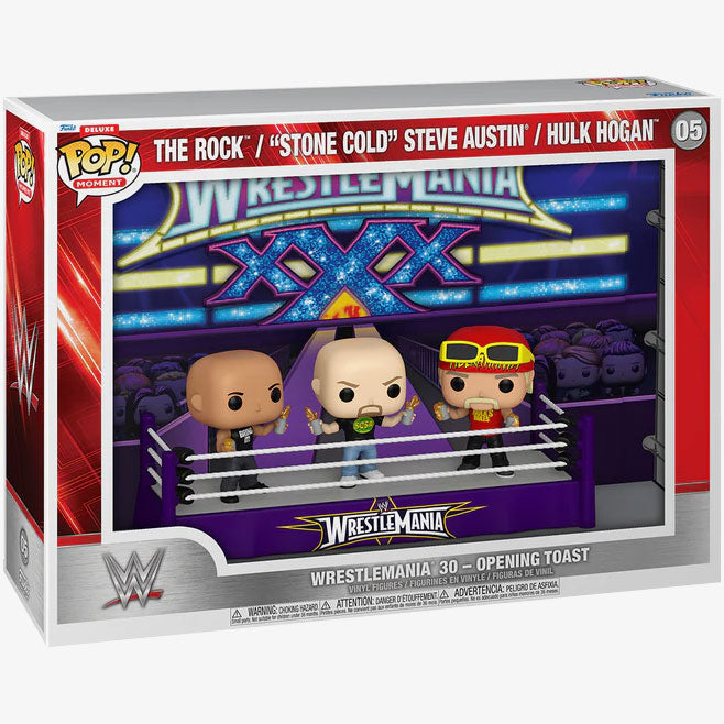 The Rock/ Stone Cold/ Hulk Hogan WWE POP Moment #05 (3-Pack)