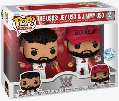 The Usos: Jey Uso & Jimmy Uso WWE POP Vinyl (White attire) 2-Pack