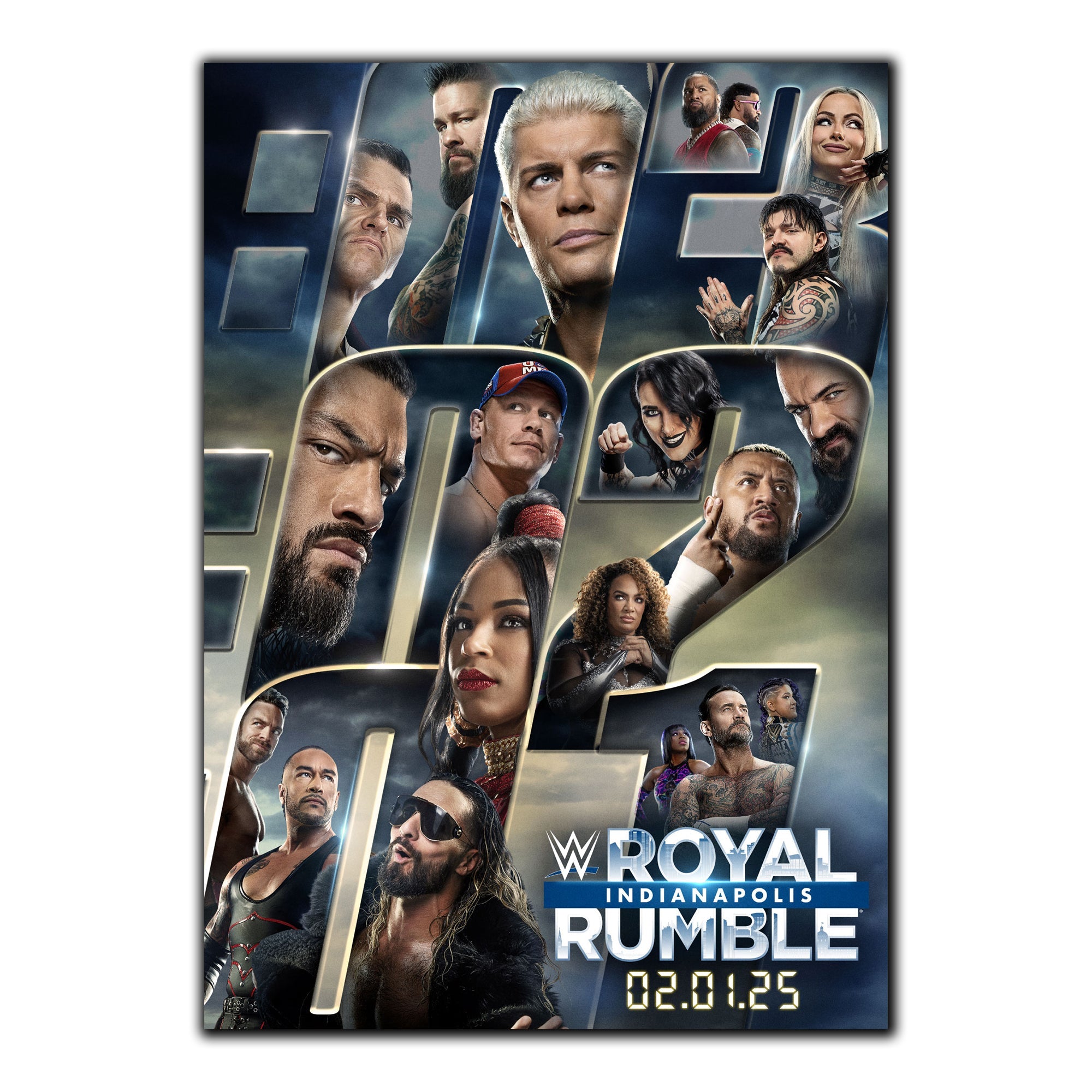 WWE Royal Rumble Indianapolis Print Poster