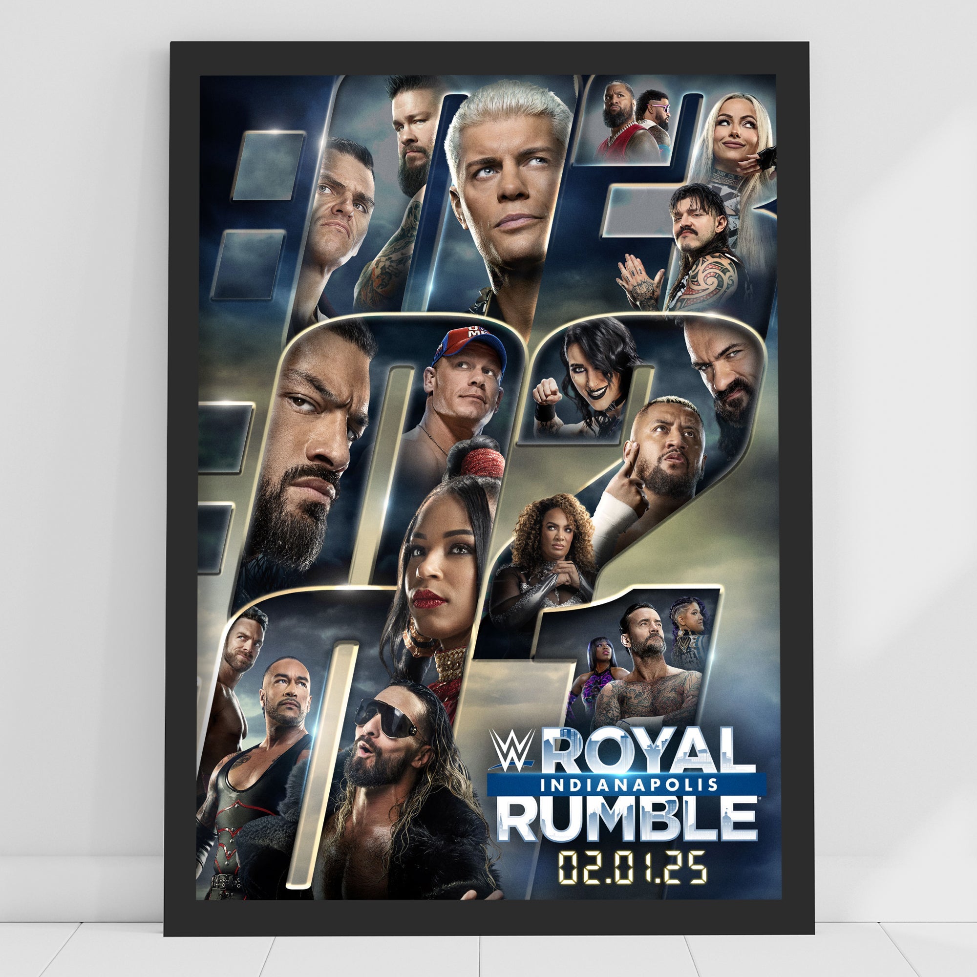 WWE Royal Rumble Indianapolis Print Poster
