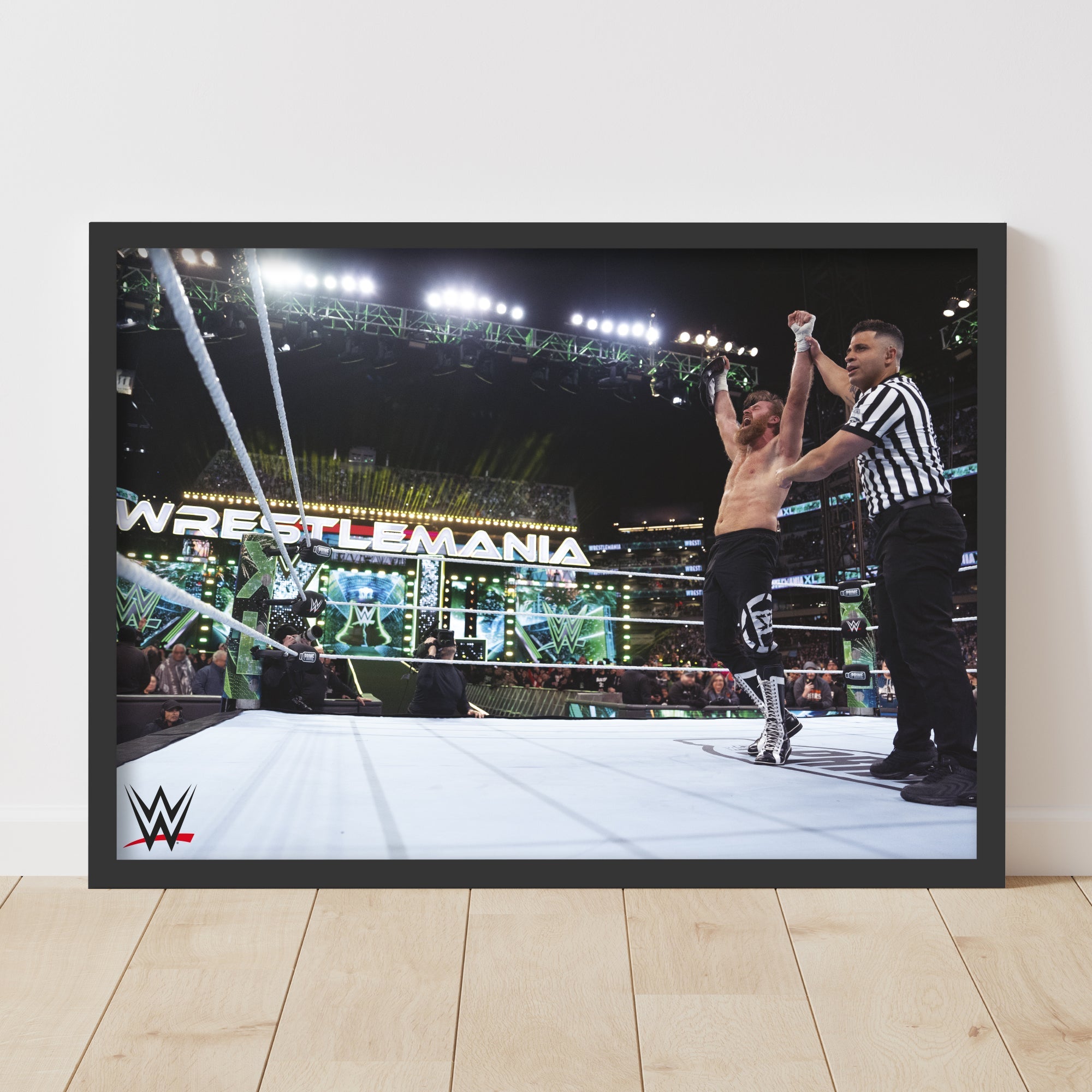 Sami Zayn WWE WrestleMania Win Print Poster
