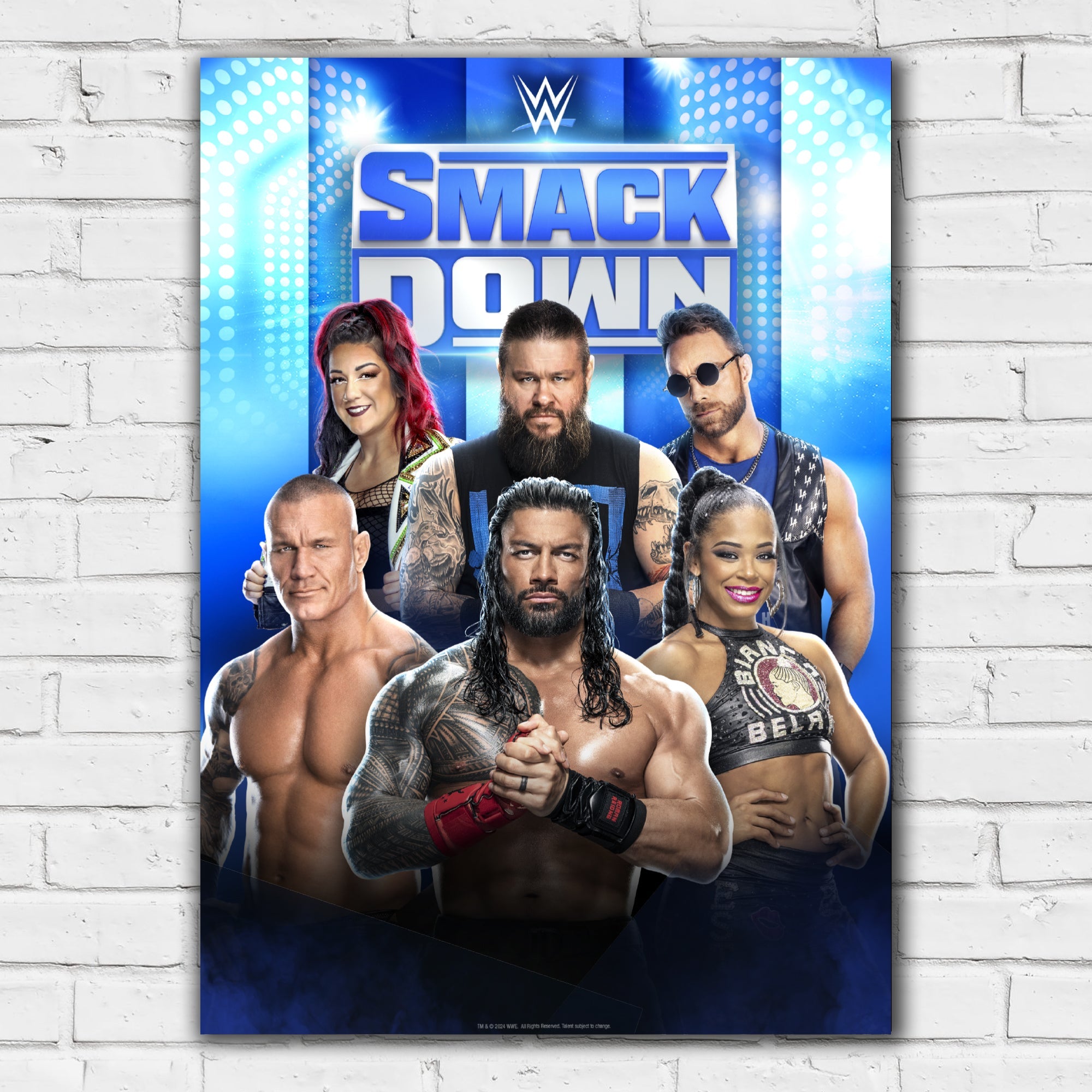 WWE SmackDown Weekly Programming Print Poster