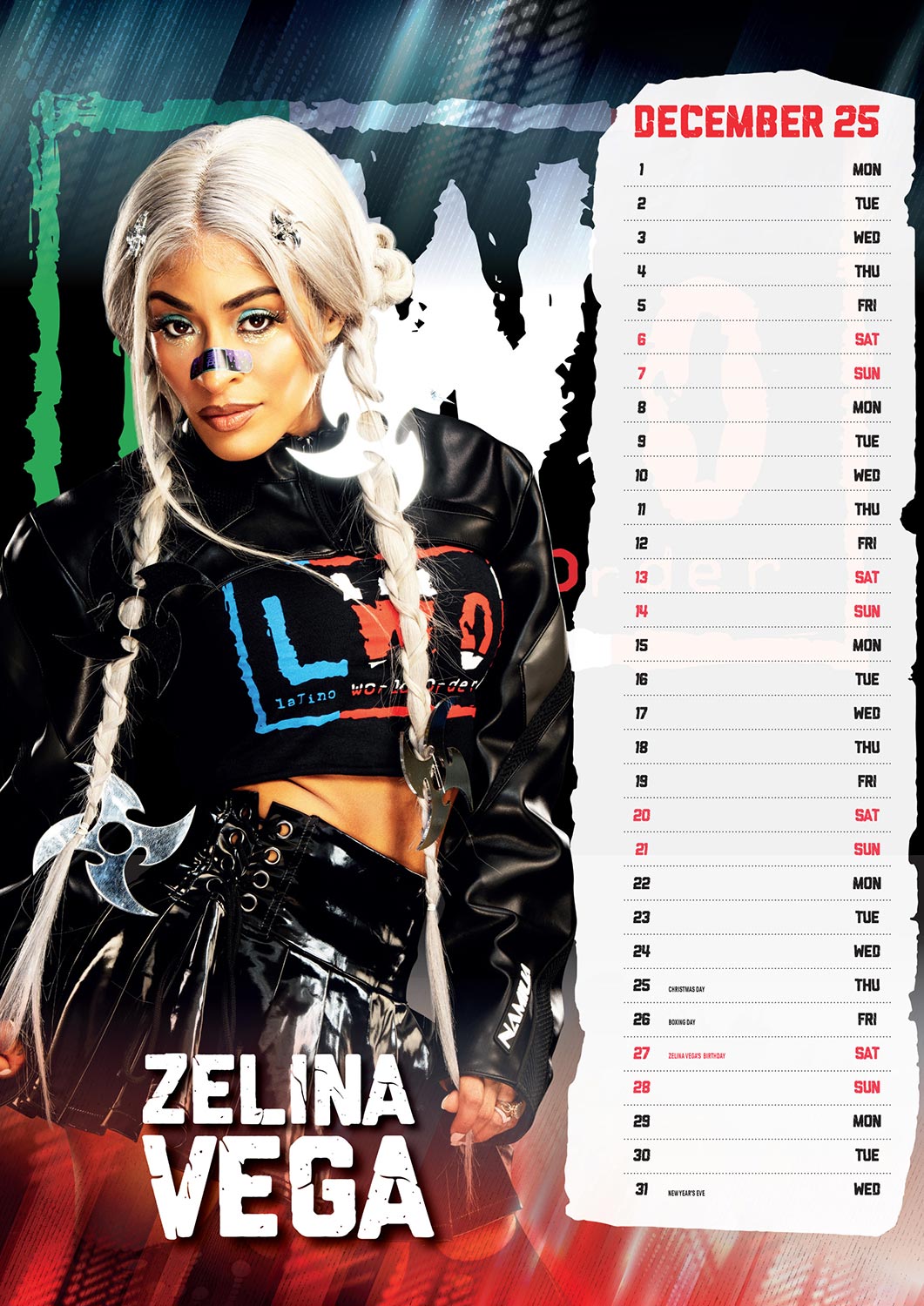 WWE Women's 2025 Calendar – wrestlingshop.com