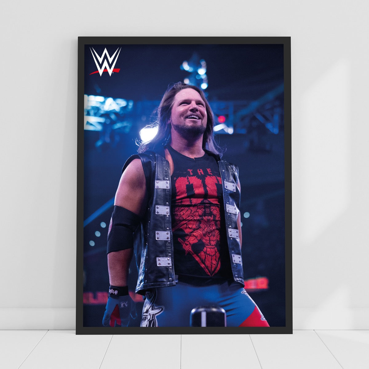 AJ Styles in Ring WWE Print Poster