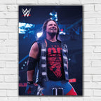 AJ Styles in Ring WWE Print Poster