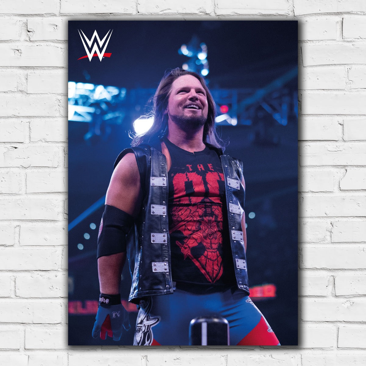 AJ Styles in Ring WWE Print Poster