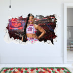 Bianca Belair WWE Broken Wall Sticker