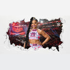 Bianca Belair WWE Broken Wall Sticker