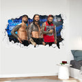 Bloodline WWE Broken Wall Sticker