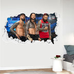 Bloodline WWE Broken Wall Sticker